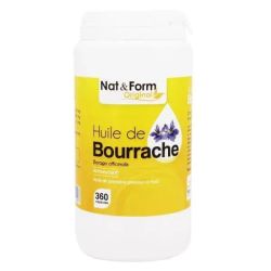 Nat&Form Bourrache+Vit E Cpas360