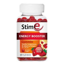 STIME ENERGY BOOSTER GUM GOUT FRAISE 140G