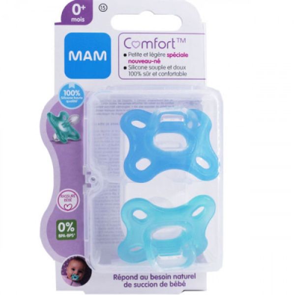 Mam Suc Comf Bleu 0M Sil 2