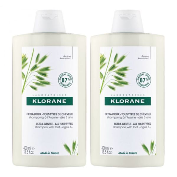 KLORANE SHA AVOINE 2X400 ML