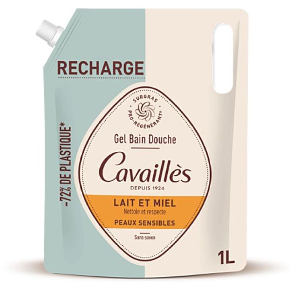 Roge-Cav Eco-Recharge Lait Miel 1L