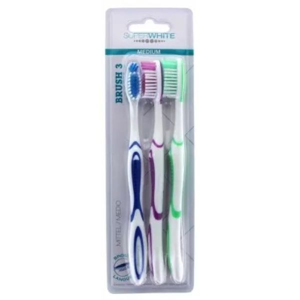 Superwhite Bad Brush Medium X3