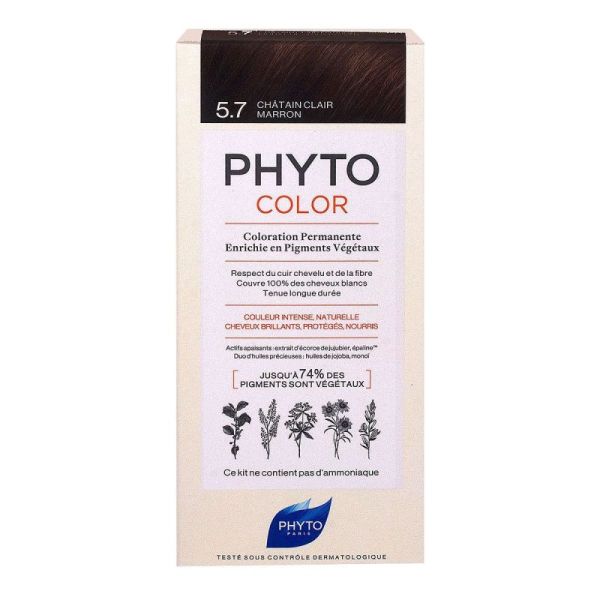 Phytosolba Color coloration permanente 5.7 châtain clair marron