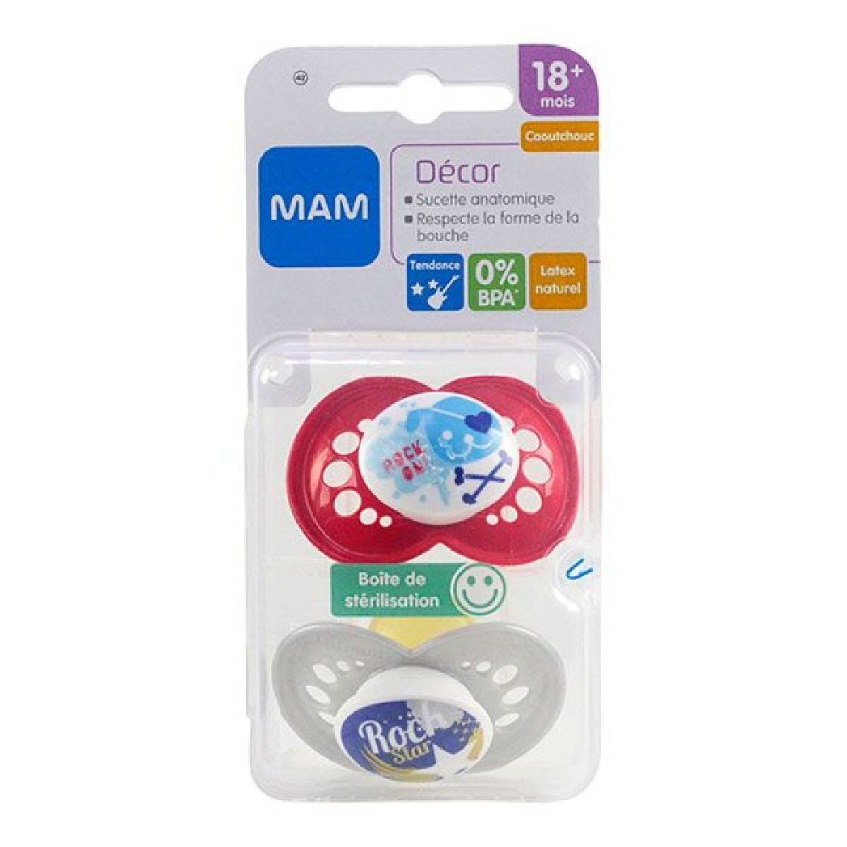 Sucettes BIOLANE Anatomiques - Lot De 2 Pour Bébé 0-18 Mois | Silicone, Respect Bucco-Dentaire