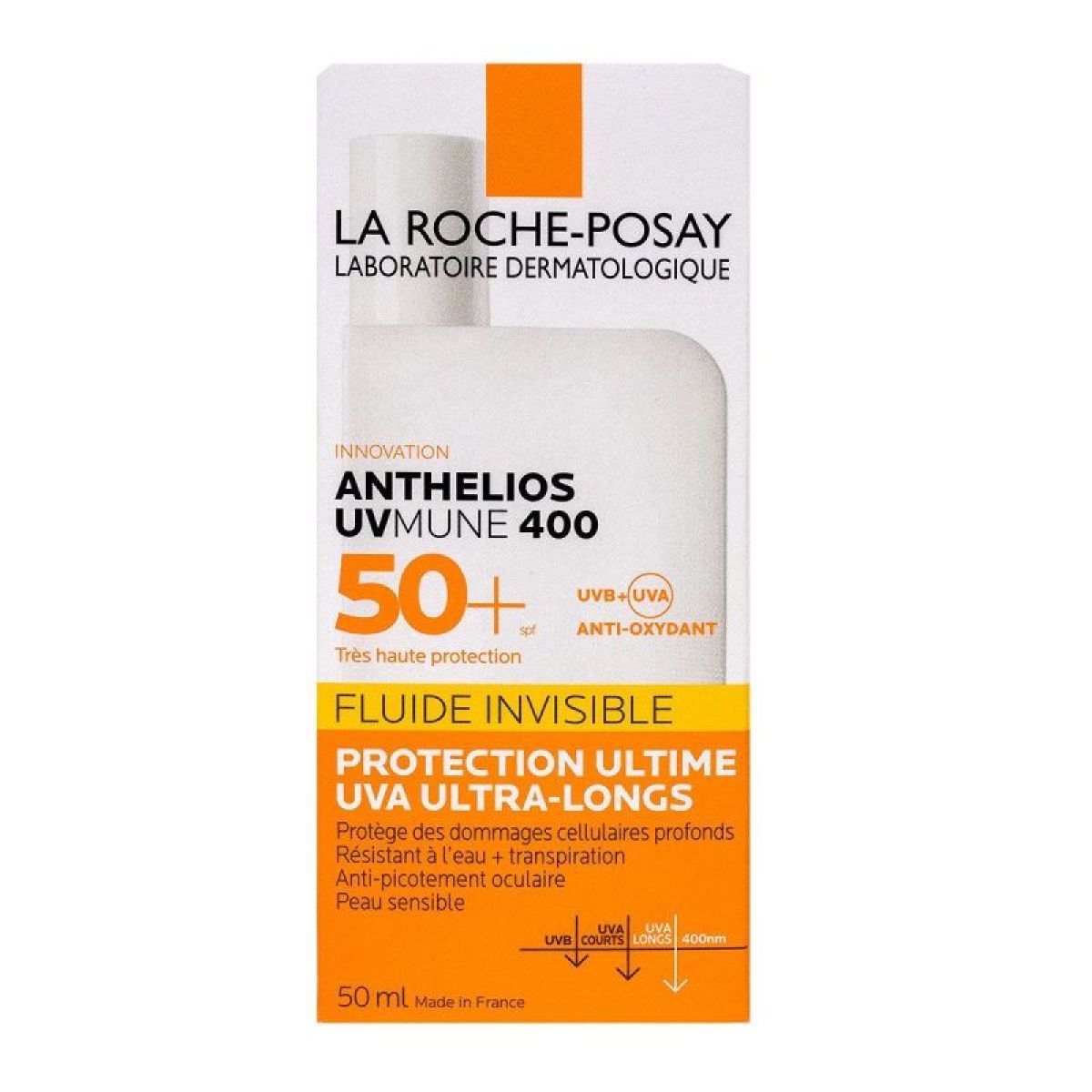 Anthelios Invisible Fluid Uvmune 400 Lsf 50+ Anthelios Uvmune 400 fluide invisible SPF50+ 50ml