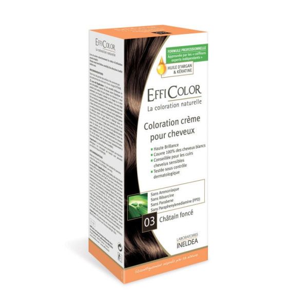 EFFICOLOR CHATAIN FONCE 3 BT1