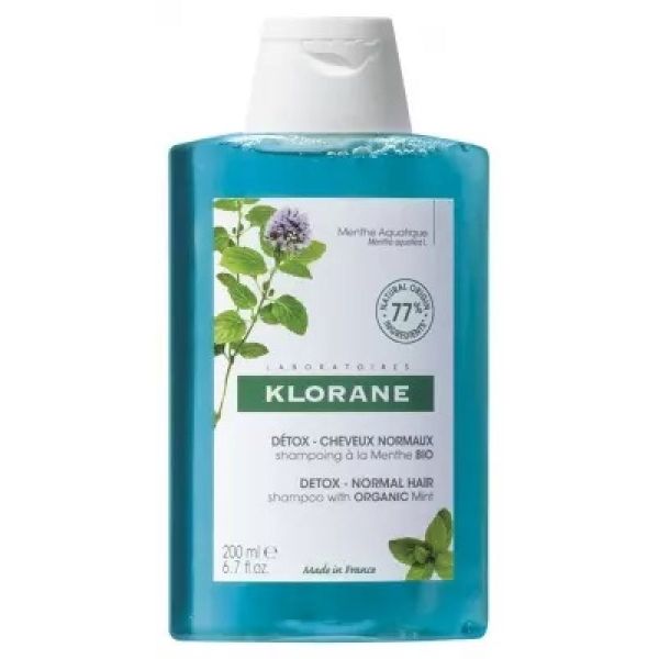 Klorane Shp Detox Menthe Bio 200Ml