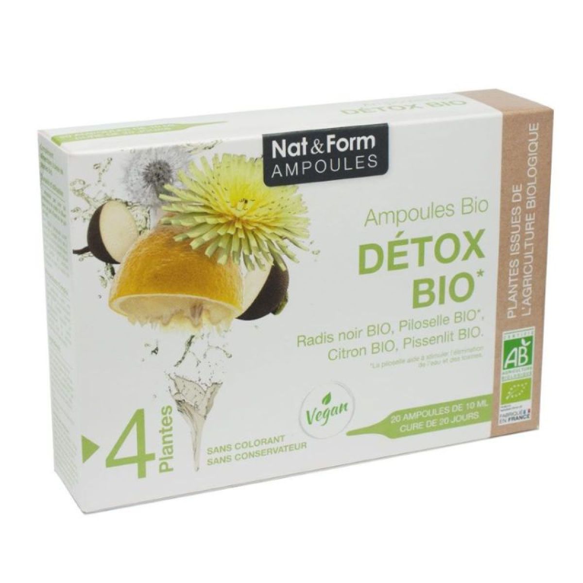 NAT&FORM AMPOULES DETOX BIO Atlantic Nature