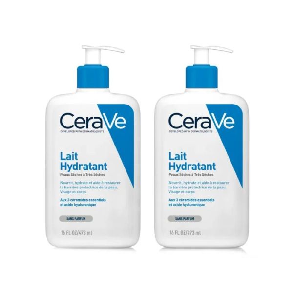 trompet Indføre Hjelm Cerave Lait Hydratant 2X473Ml