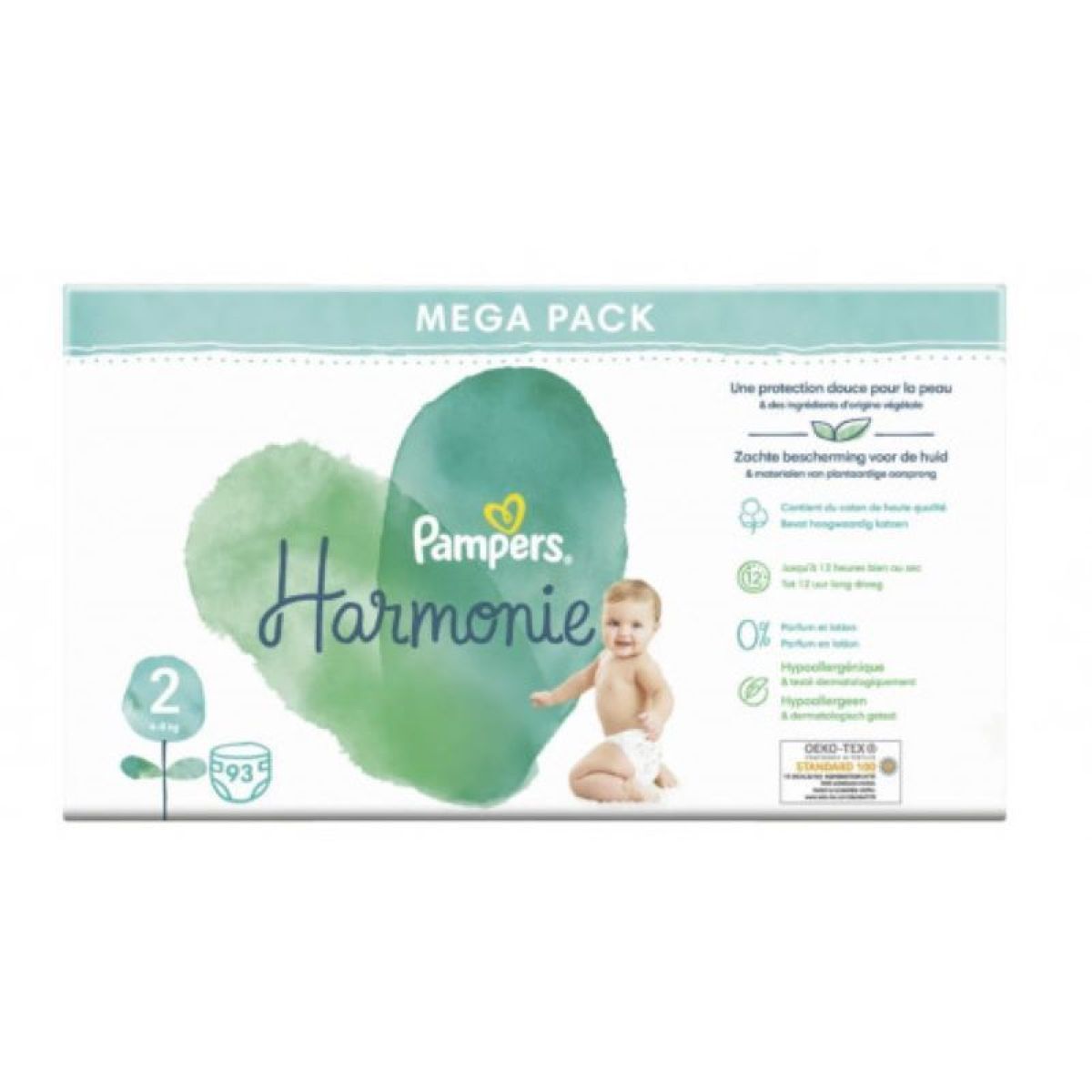 Pampers Harmonie Megapack T2 48Kg 93