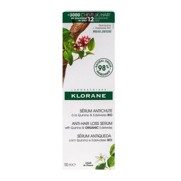 KLORANE SER A-CHUTE QUINI&EDELWE BIO100ML