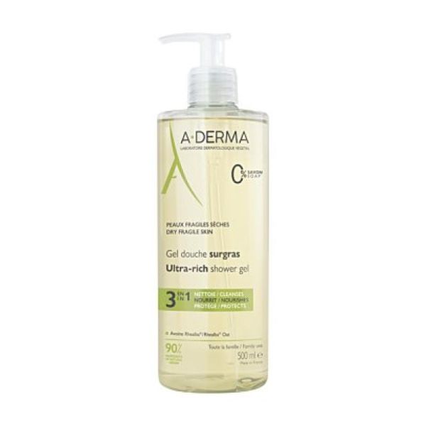 A-Derma Gel Douche Surgras 500Ml