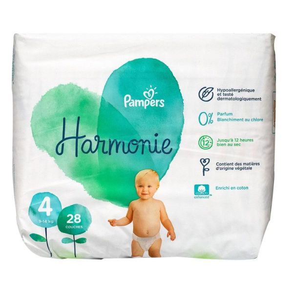 Pampers Couches pour bébé Harmonie - Hypoallergénique