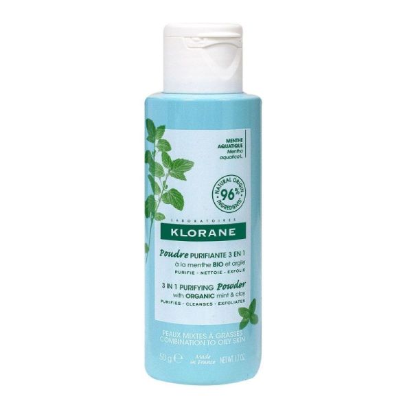 KLORANE PDR PURIFIANTE 3EN1 MENTHE 50G