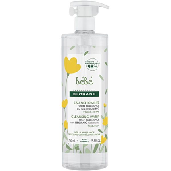 Klorane Bb Eau Nettoyante 750Ml