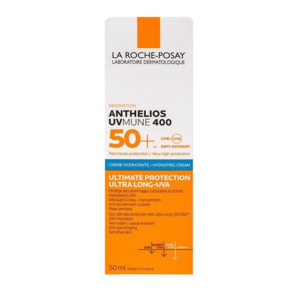 Anthelios Uvmune 400 crème solaire visage parfumée SPF50+ 50ml