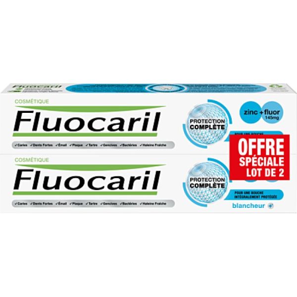 Fluocaril Dent Prot Compl Blancheu 2X75Ml